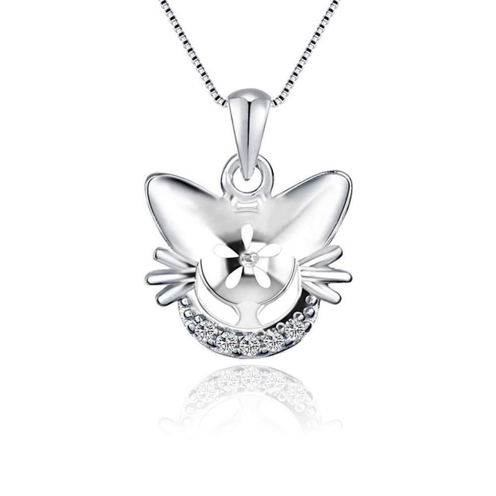 5612 Sterling Silver CZ Cat Bail Pin Pendant Fitting for Pearl Jewelry